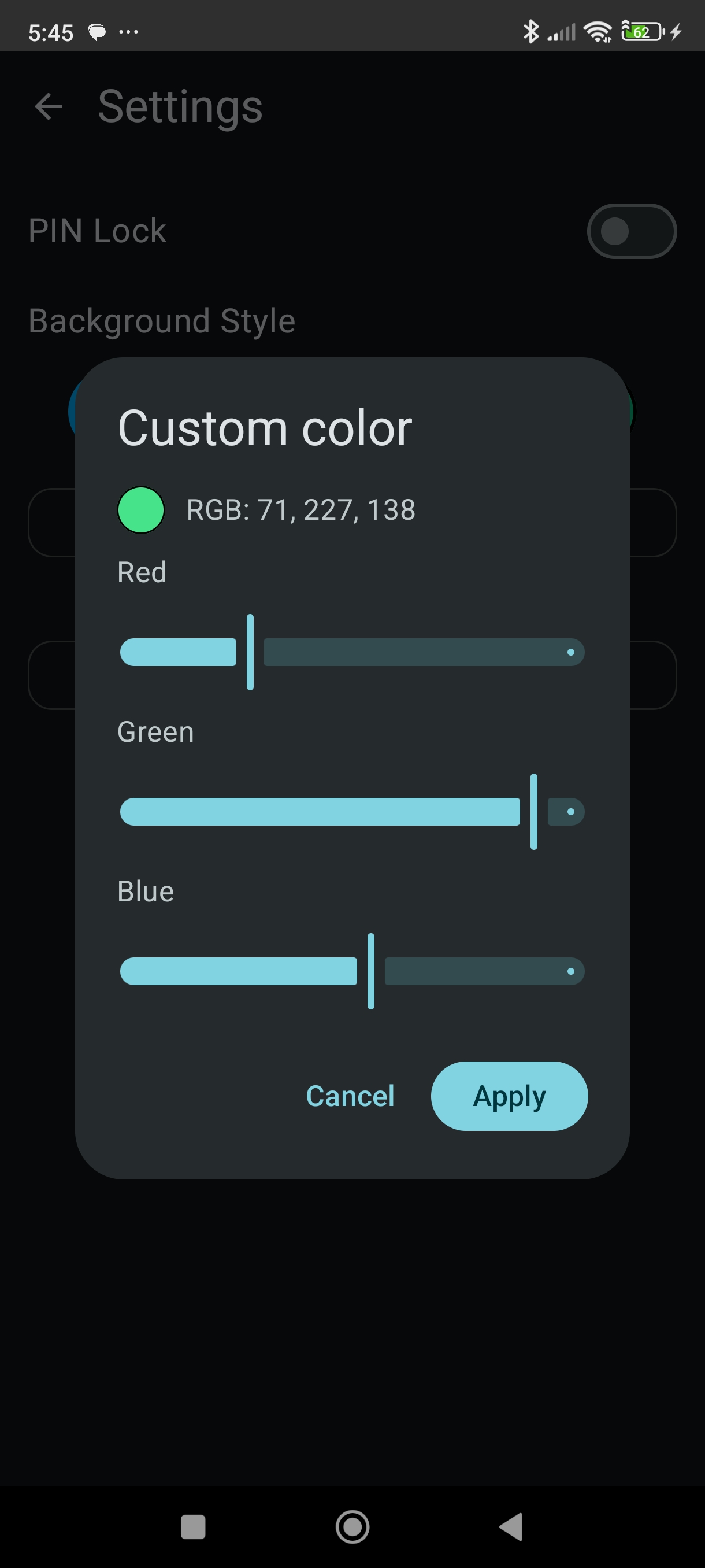 Paleta Colores